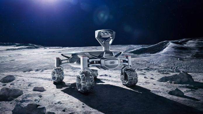 Dieser Mond-Roboter von Audi soll während der ersten privaten Mond-Mission auf den Erdtrabanten verfrachtet werden. (Foto: Part Time Scientists)