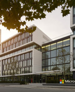 Die Geschäftsräume der Microsoft, Inc. in München, Schwabing