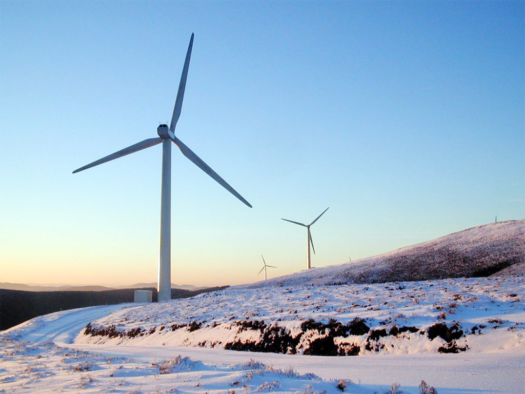 Windpark Bowbeat von E.ON in England