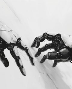 ai-robot-humanoid-hands-arms-letting-go