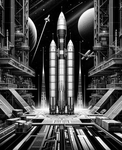 ai-rocket-launch-satellite-space