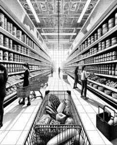 ai-supermarket-shopping-cart-price-tags