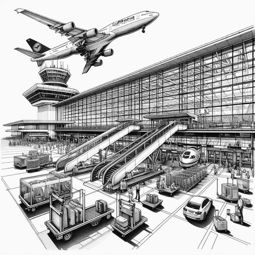 Lufthansa bietet neuen Gepäckabholservice am Frankfurter Flughafen