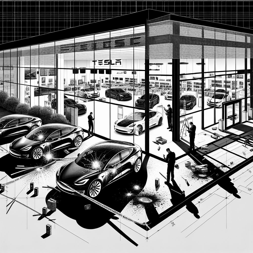FBI untersucht Schüsse auf Tesla-Händler in Oregon FBI untersucht Schüsse auf Tesla-Händler in Oregon