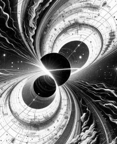ai-gravitationswellen-schwarzes-loch