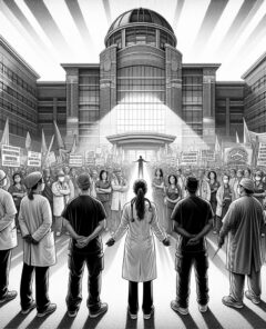 ai-healthcare_strike_protest_workers