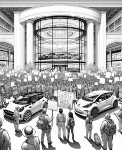 ai-protest-tesla-elon-musk-usa