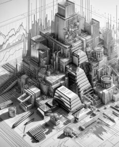 ai-gold-bars-financial-charts