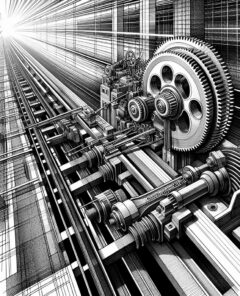 ai-self_propelled_zipper_industrial_gear_mechanism