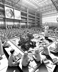 ai-bildung-weltraum-erde-planeten-schueler