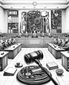 ai-courtroom-judge-gavel-automotive-emissions-scandal