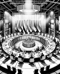 ai-diplomacy_negotiation_flags_conference_table