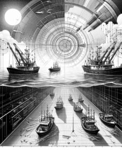 ai-fishing_boats_ocean_negotiation_agreement