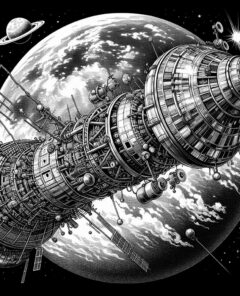 ai-kosmos_482-venus_mission-space_debris