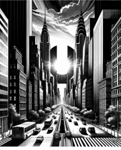 ai-manhattanhenge-sunset-new-york