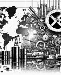 ai-oil-barrels-geopolitical-tension