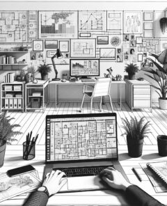 ai-startup-office-laptop-work-family-balance