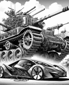 ai-veteran-tank-tesla-protest