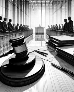 ai-courtroom-legal-documents-business-conflict