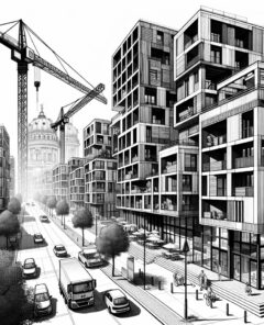 ai-urban-construction-wooden-building-modern-architecture