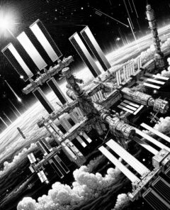 astronauten-beobachten-rauchwolken-iss