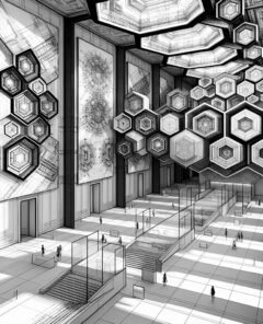ai-abstract-art-pentagons-spatial-dynamics