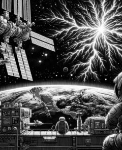 ai-astronaut-space-lightning-phenomenon