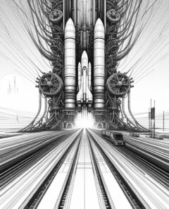 ai-electromagnetic-launch-track-space