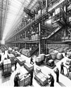 ai-logistics-warehouse-workers-packages-amazon-germany