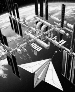 ai-paper-airplane-space-station