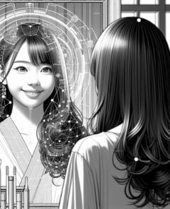 ai-teenager-emotional-reaction-wig-transformation