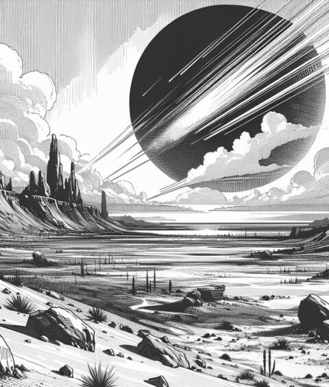 ai-meteorite-impact-crater-geology
