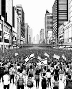 ai-protest-israel-geiseln-gazastreifen