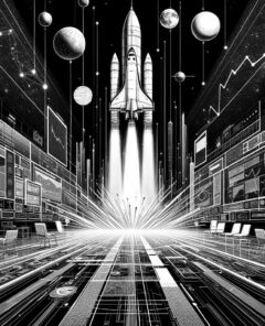 ai-rocket-stock-market-space-exploration