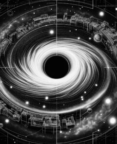 ai-schwarzes-loch-galaxie-kosmisches-hufeisen