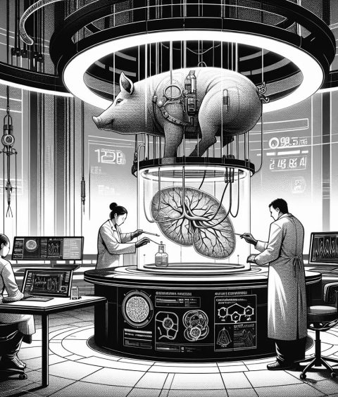 ai-xenotransplantation-pig-lung
