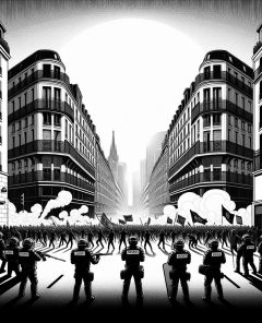 ai-france-protest-scene