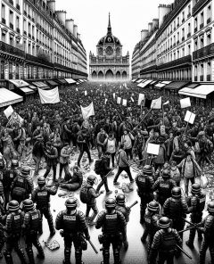 ai-france-protest-scene