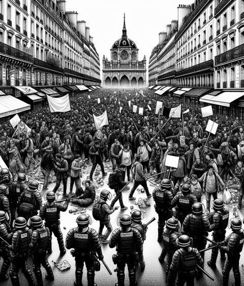 ai-france-protest-scene