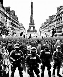 ai-france-protest-scene