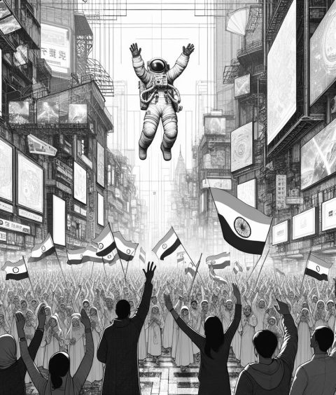 ai-indian-astronaut-celebration