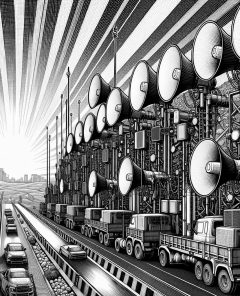 ai-netanjahu-gaza-loudspeakers