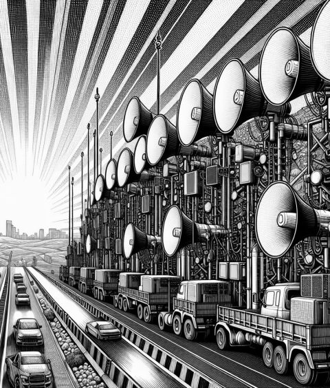 ai-netanjahu-gaza-loudspeakers