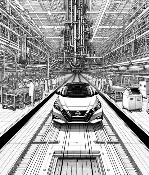 ai-nissan-ariya-leaf-production