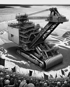 ai-protest-coal-excavator