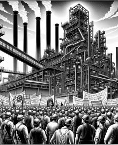 ai-steel-industry-protest