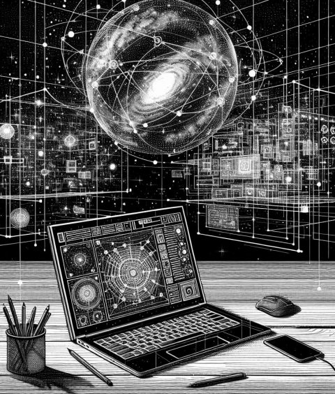 ai-universe-mapping-laptop