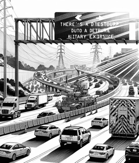 ai-military-exercise-highway-closure