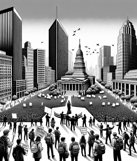 ai-political-debate-cityscape