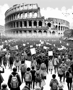 ai-protest-gaza-rome-barcelona